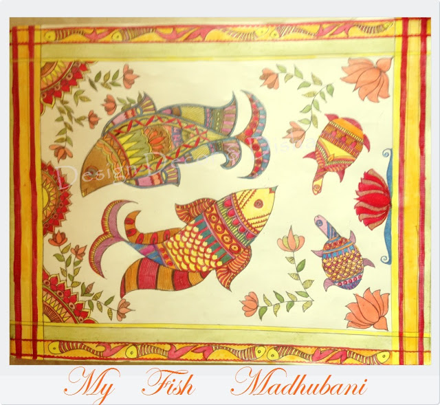 Madhubani Painting in natural dyes