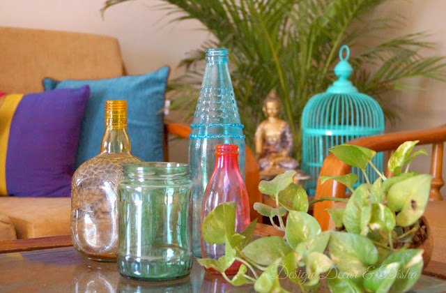 DIY how to tint glass jars and bottles