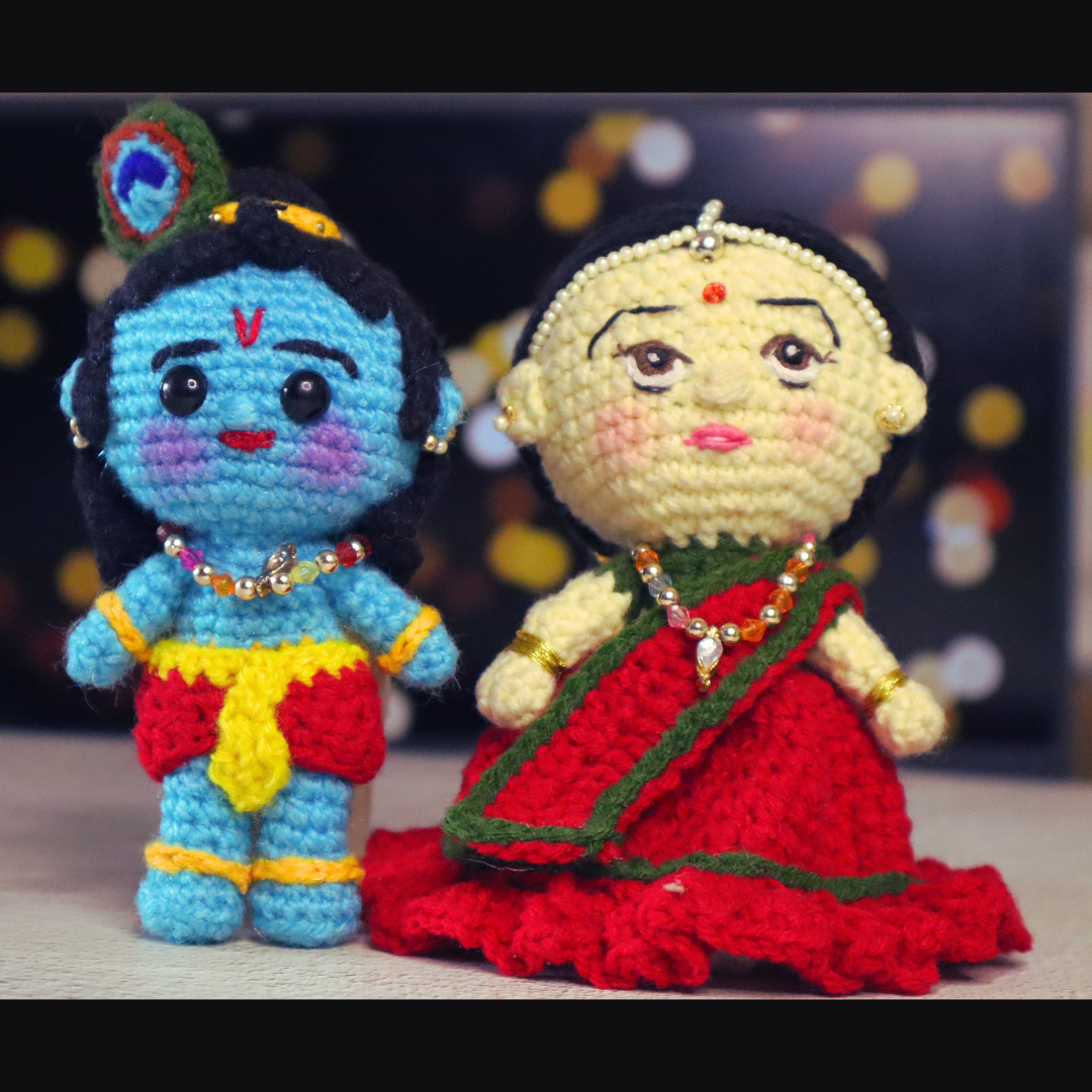 Crochet Radha Krishna (2)