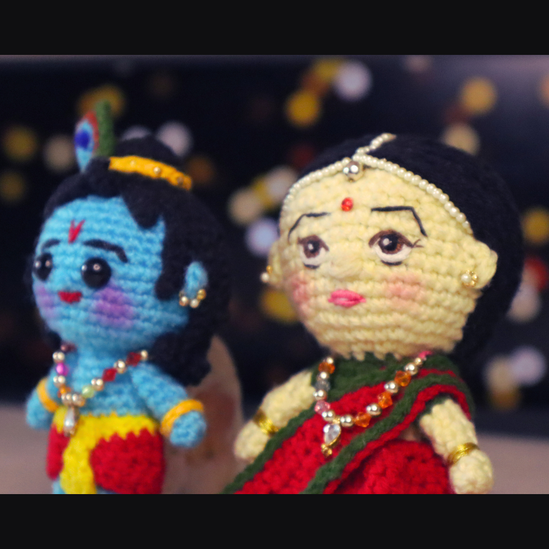 Crochet Radha Krishna (3)