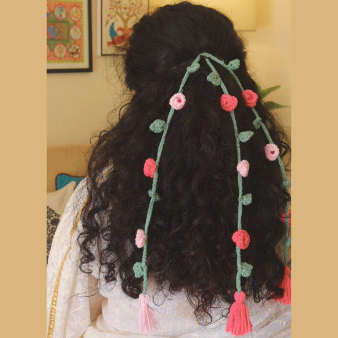 Pink Rose Crochet Parandi (4)