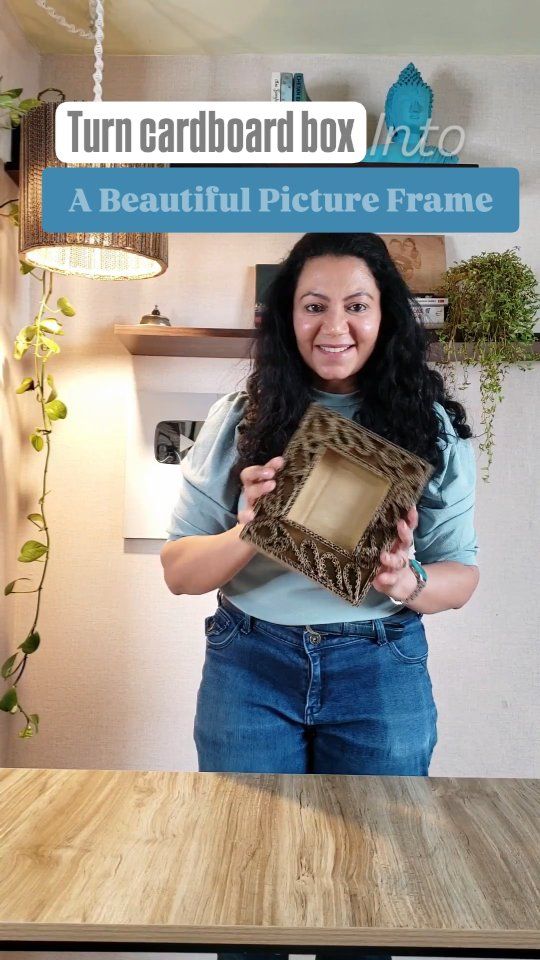 Do you love hoarding cardboard boxes but aren't sure what to do with them? Well, here's an idea: turn them into a beautiful picture frame! This way, you not only repurpose the cardboard but also end up with a stunning piece of art. It's a win-win situation!
P.S - Only corrugated cardboard box can be used for this diy. In the end, I used gold spray paint, you can use your choice of color to paint the frame or paint it in rainbow 🌈 colors 🙂

Do you want some more cardboard craft ideas?
.
.
#diy #cardboardcrafts #recycle #reuse #reuserecycle #pictureframe #craftreels #artreels #throwbackwednesday