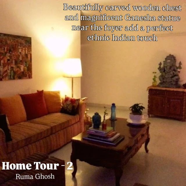 "From My Blog'" Series 
Today, I am excited to showcase a very beautiful eclectic home of Ruma Ghosh @nayantaralove  She hails from a North-east state but currently lives in a penthouse in Greater Noida. 
I know, you want to see and know more about this beautiful abode, you can head to my blog to check out the complete home tour which was published on 7th November 2014 (almost 11 years ago) The link is in bio. 
.

.
#hometour #housetour #indianhome #IndianDecor #northeast #decor