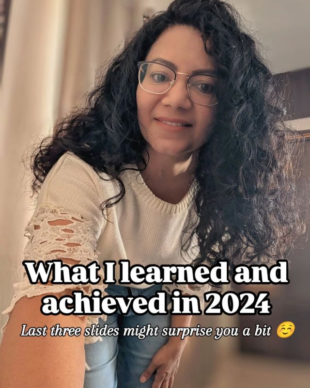 2024 has been an eventful year! I'm looking forward to learning more skills in 2025.

In 2000, I was in an accident while driving my father's car and developed amaxophobia. I couldn’t drive after that, no matter how hard I tried. This year, I was determined and adamant about overcoming this fear. And yes, I did it! 🙂

I was so busy with work and family that I couldn’t find time for my hobbies. But this year, I resolved to prioritize myself and revisit my hobbies. I learned watercolor and plein air painting—and yes, I did it! 🙂

Learning new skills is my favorite thing to do, and 2024 was no different. I not only learned bookbinding and created many sketchbooks and journals, but I also experimented with different binding styles. Yes, I did it! 🙂

It’s not just about learning new skills—I strive to perfect them. This year, I mastered candle-making and even created an informative course on it. I’m proud to share that some of my learners now run their own small candle-making businesses. Yes, I did it! 🙂

I want to learn as many languages as I can in this lifetime. I’ve been learning a language for the past two years, but this year, I made considerable progress. All thanks to @duolingo and @duolingo_india, it was so convenient to learn a new language from the comfort of my home, anytime I wanted. Yes, I did it! 🙂

Wishing you all a very Happy 2025!
May the new year bring you growth, learning, and achievements.

English translation of the slide 9 
Hi, I am Disha. I love learning new skills. This year I learned a little bit of french. So, I will sing a french song, let me know how it was. Swipe to listen to the song.

Slide 10 song - La vie en rose 

#2024 #2025 #achievements #learnings #NewYear #recap2024 #newskills